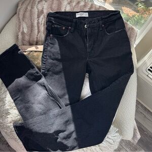 Abercrombie & Fitch Women's Black Straight Leg Jeans